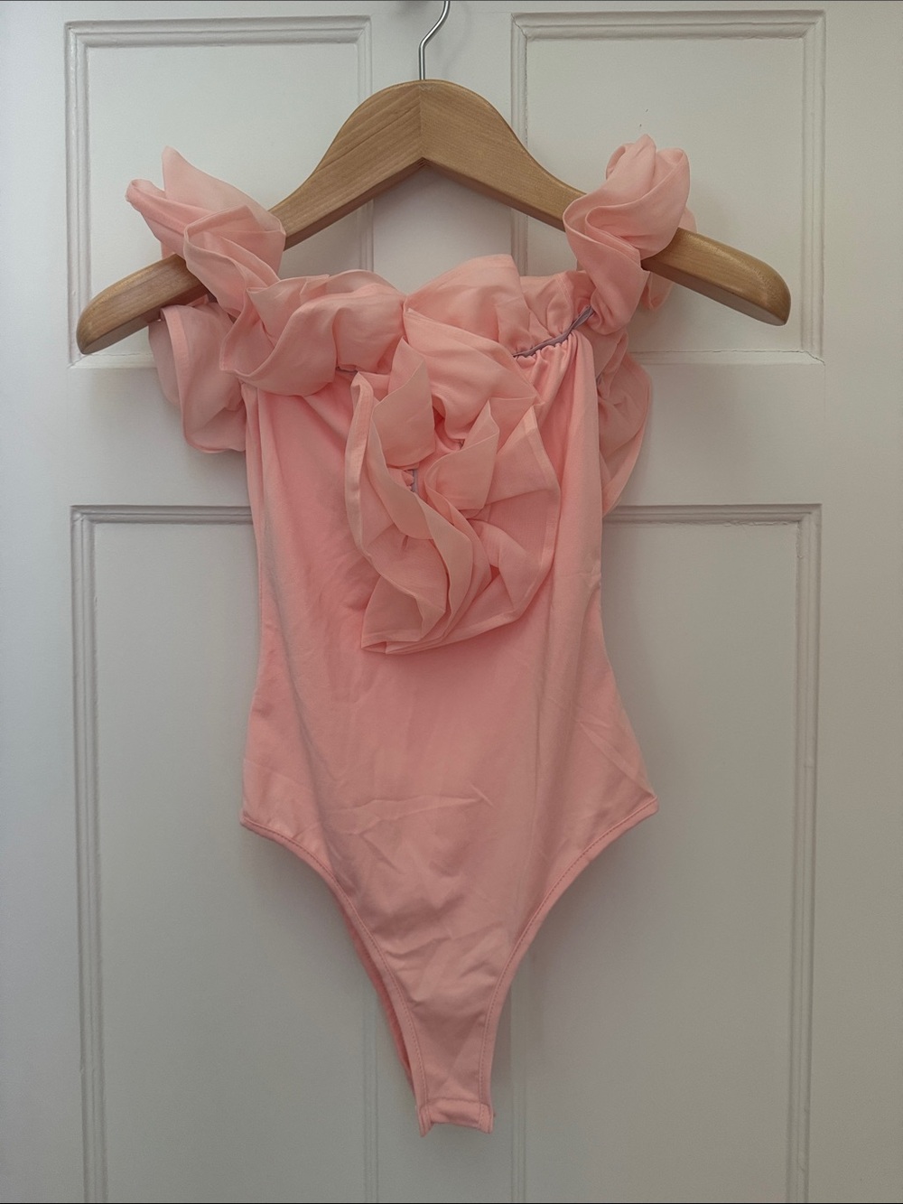 Pink Ruffle One-Piece Bodysuit